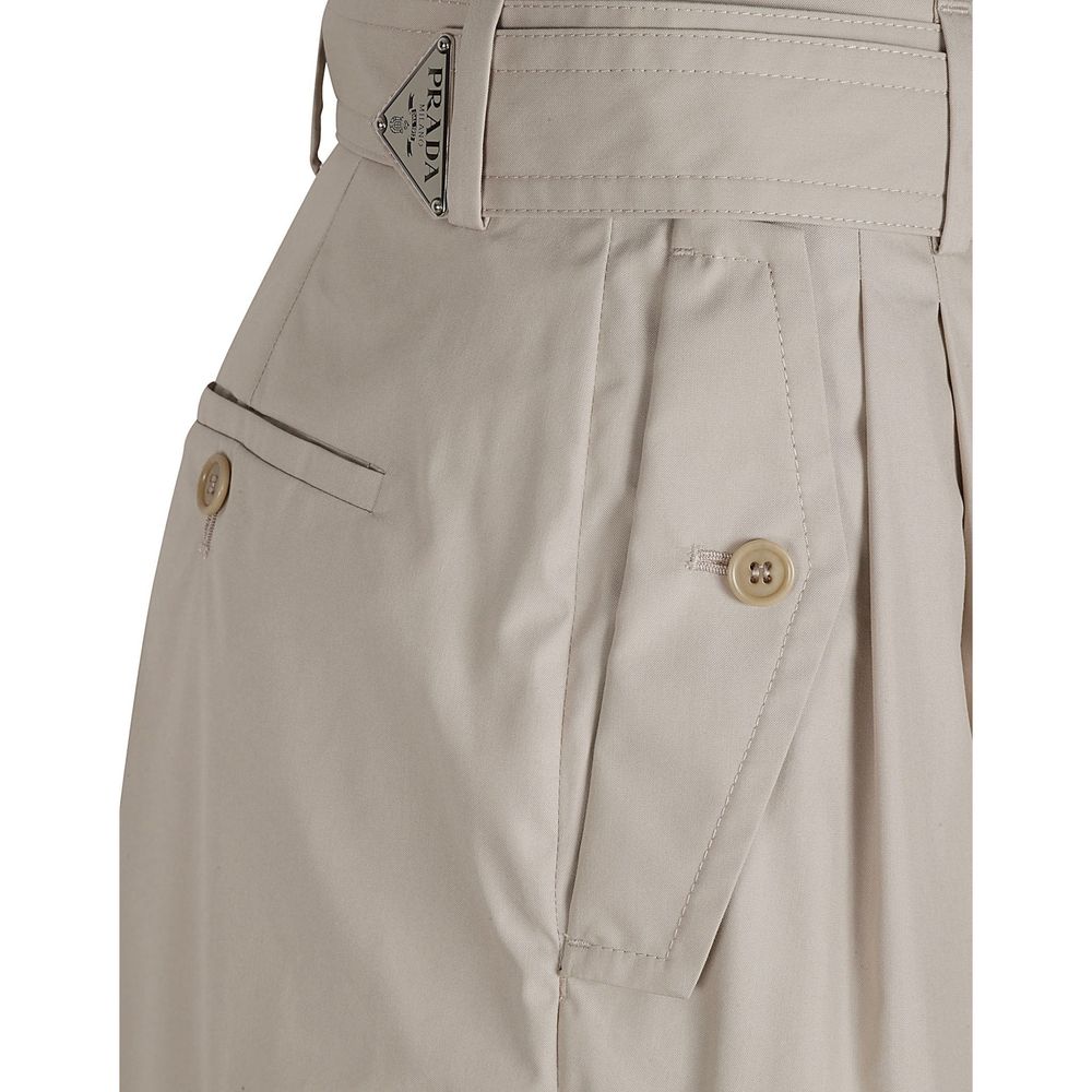 Prada Beige Cotton Cargo Pants - Image 3