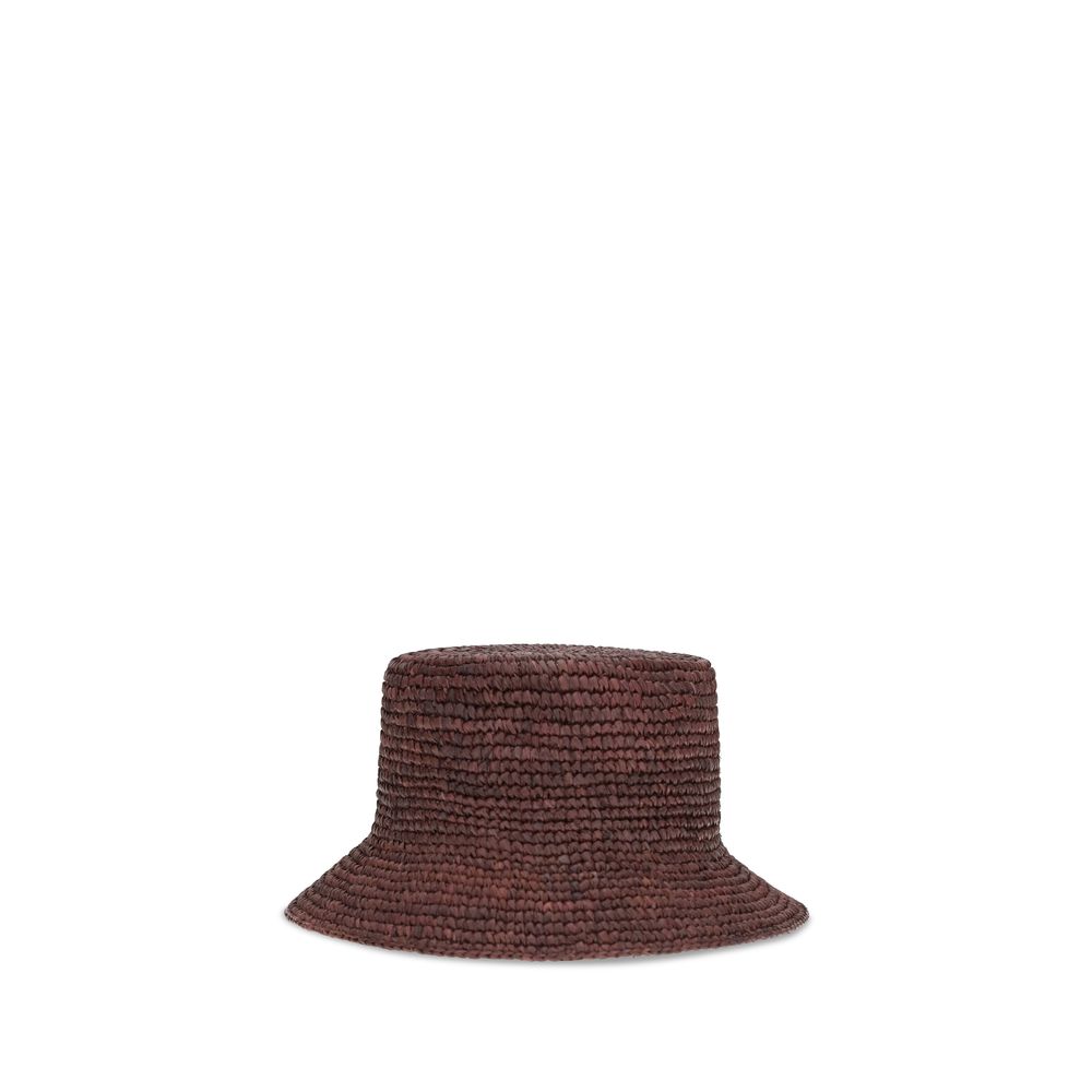 Vivienne Westwood Brown Raffia Bucket Hat - Image 2