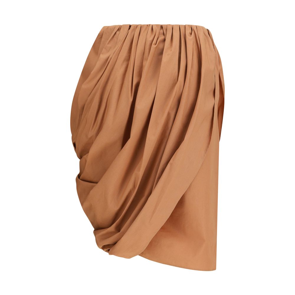 ChloƩ Beige Cotton Midi Skirt - Image 2