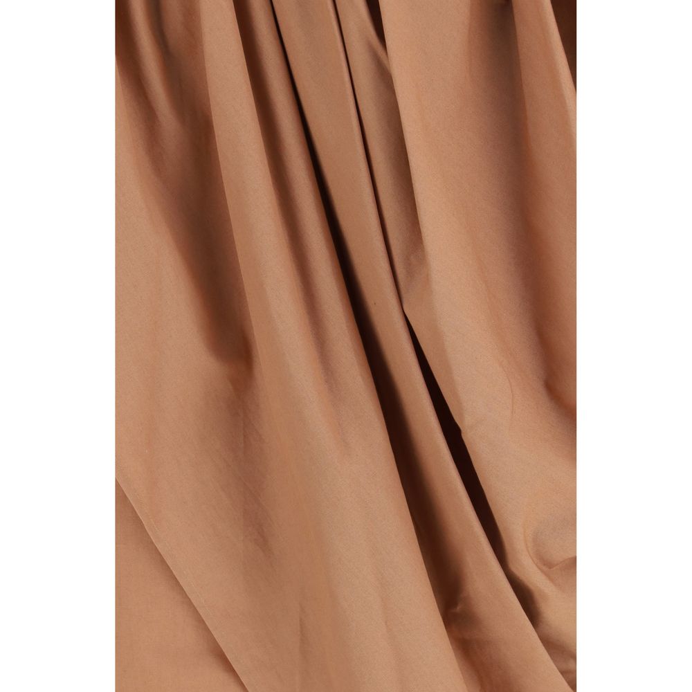 ChloƩ Beige Cotton Midi Skirt - Image 3