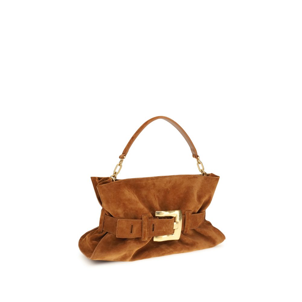 Balmain Brown Calf Leather Bos Taurus Handbag - Image 2