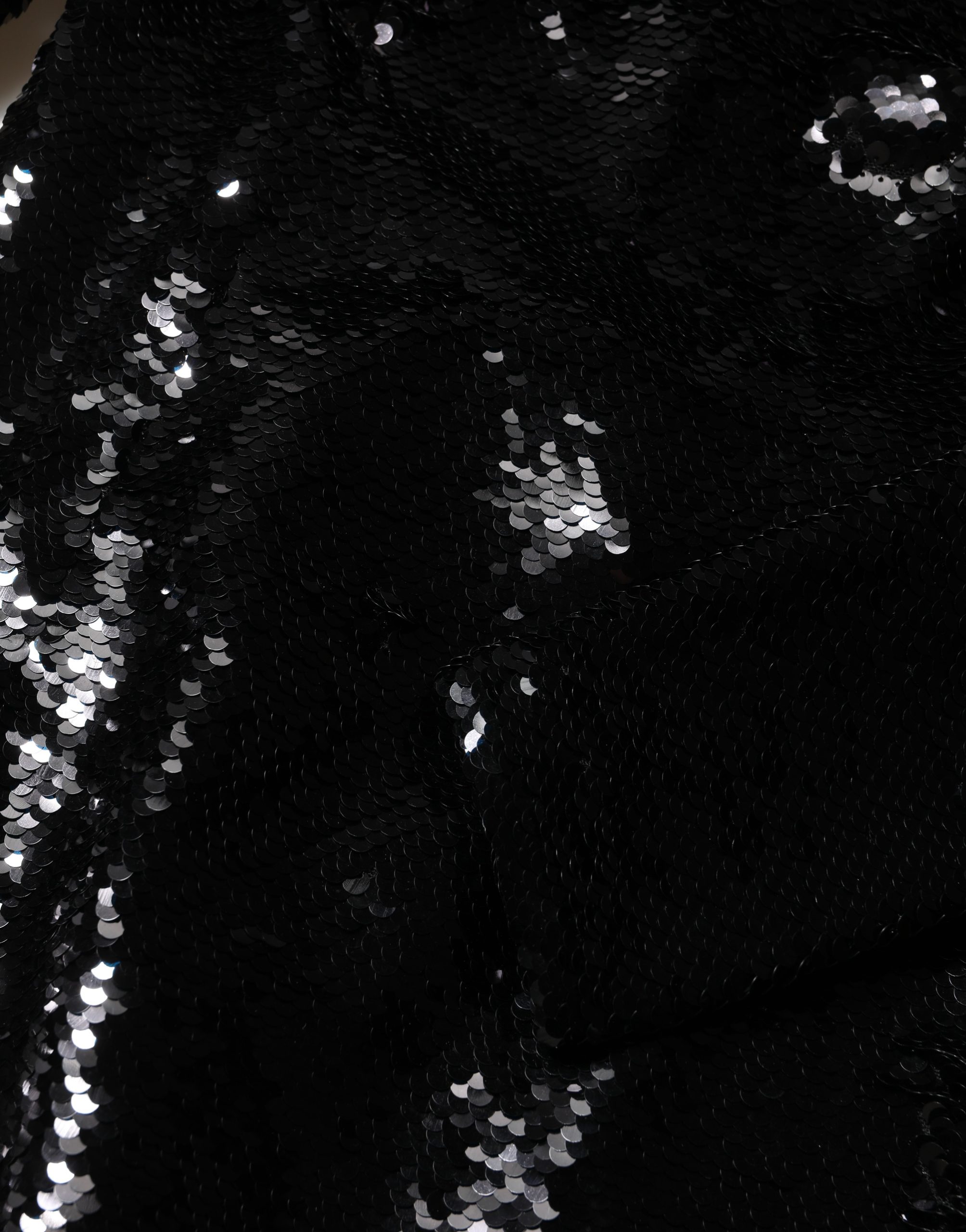 Dolce & Gabbana Black Bodycon Mermaid Sequinned Gown Dress - Image 8