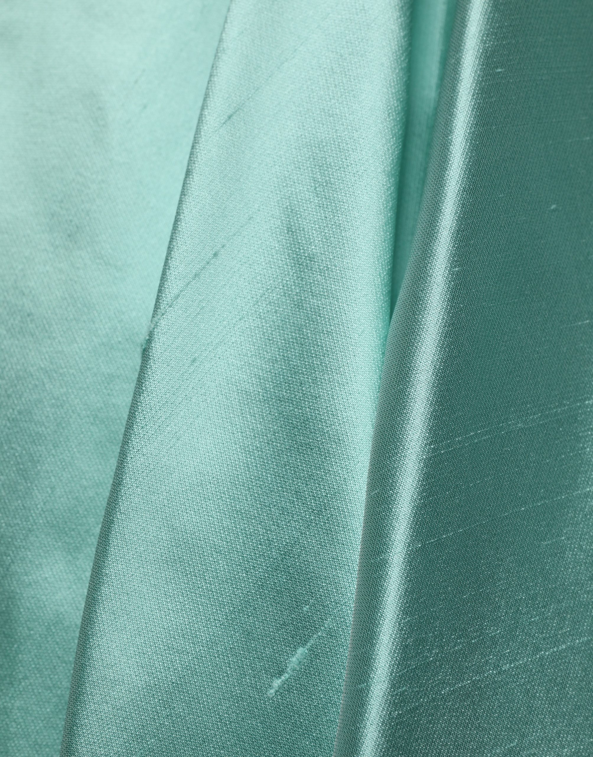 Dolce & Gabbana Green Satin High-Waisted Pleated A-line Midi Skirt - Image 5