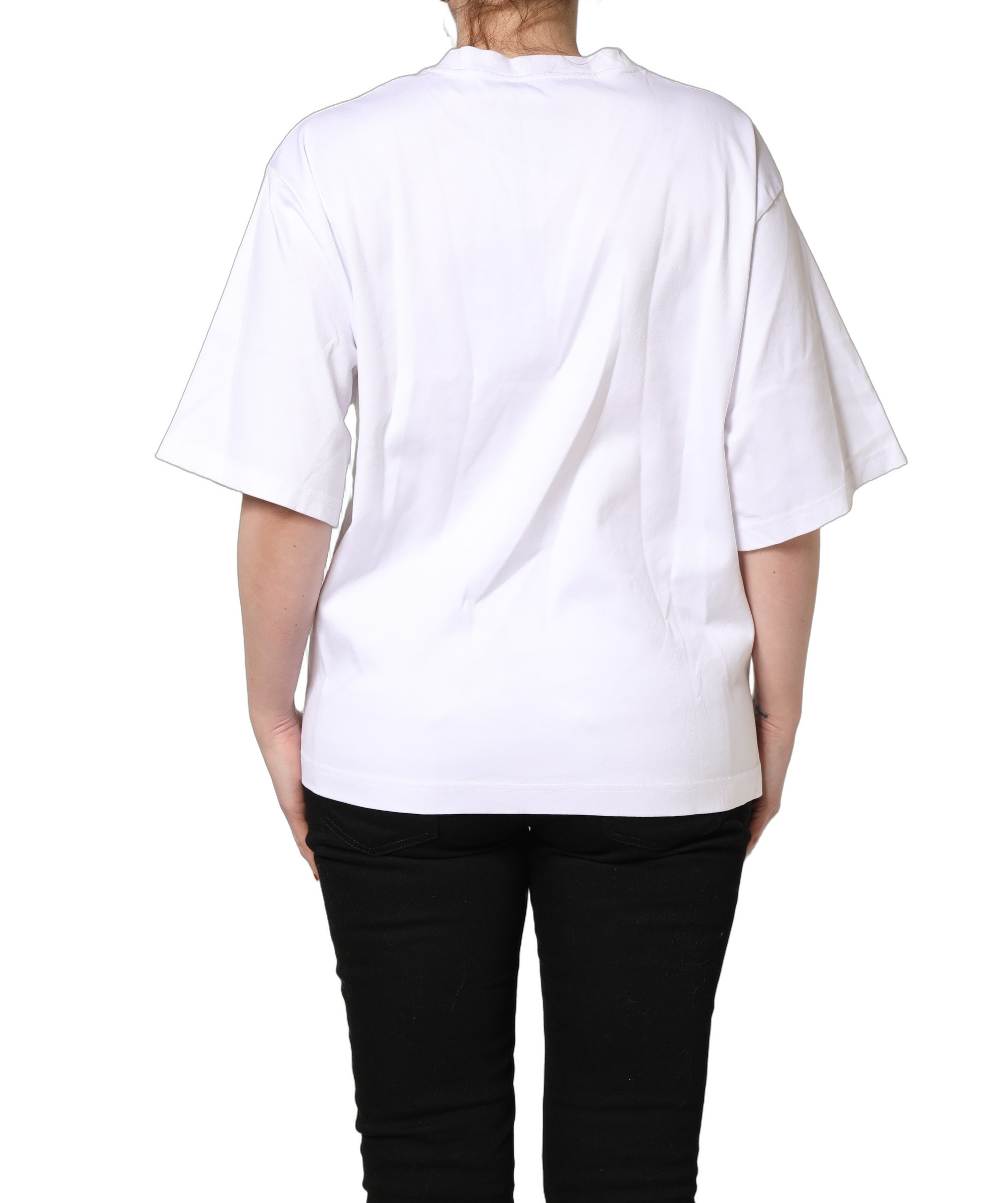 Dolce & Gabbana White I'm A Super Model Fan Print Jersey T-shirt - Image 4
