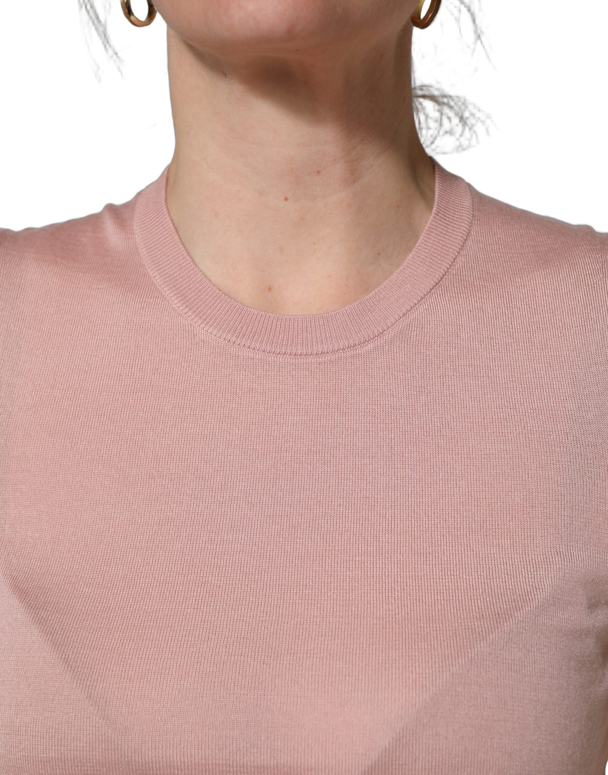 Dolce & Gabbana Pink Sleeveless Cashmere Knitted Tank Top - Image 5
