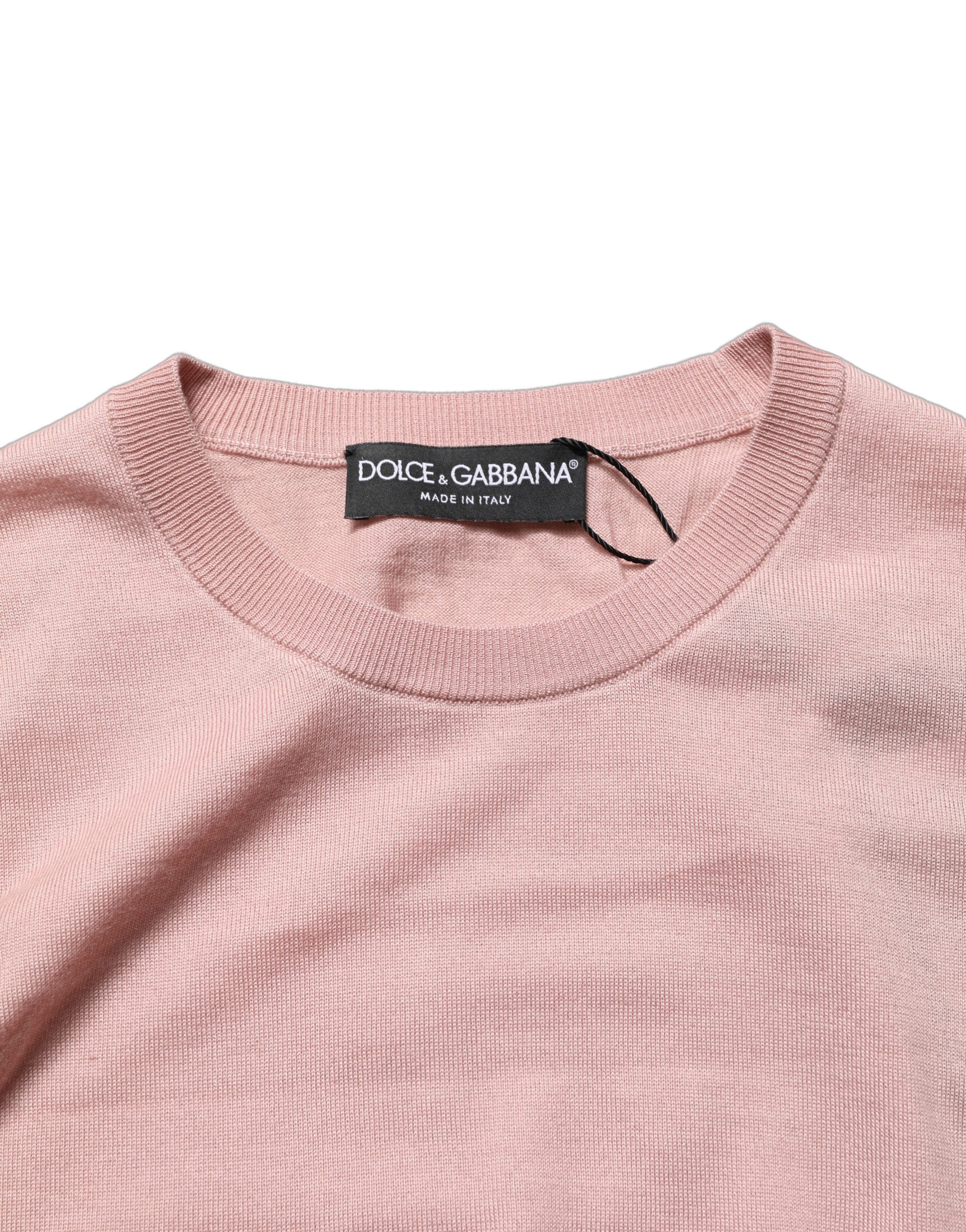 Dolce & Gabbana Pink Sleeveless Cashmere Knitted Tank Top - Image 6
