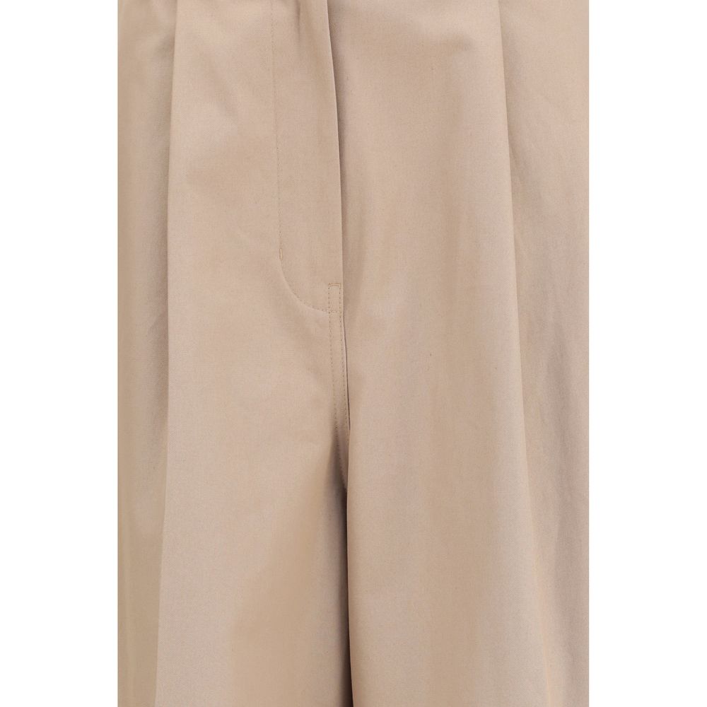 Balenciaga Beige Cotton Flared Pants - Image 3