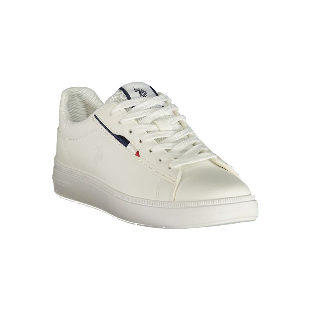 U.S. POLO ASSN. White Polyester Women's Sneaker - Image 2