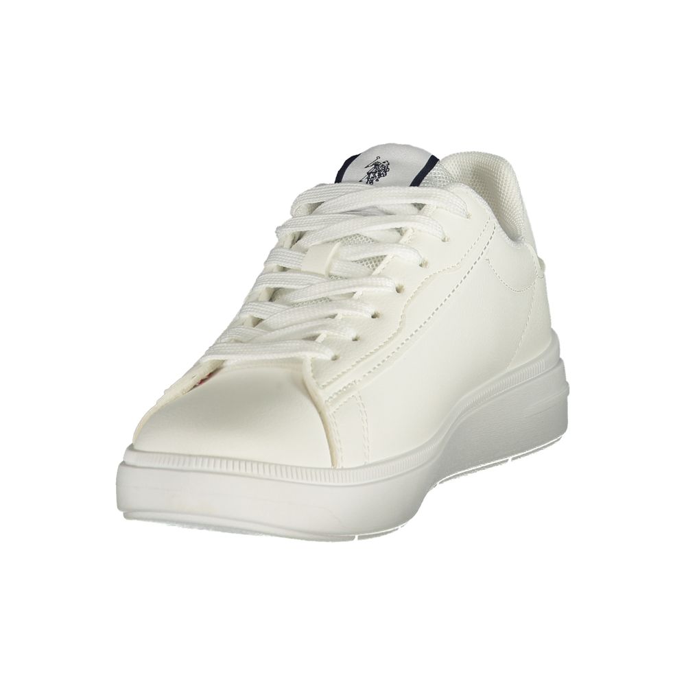 U.S. POLO ASSN. White Polyester Women's Sneaker - Image 3