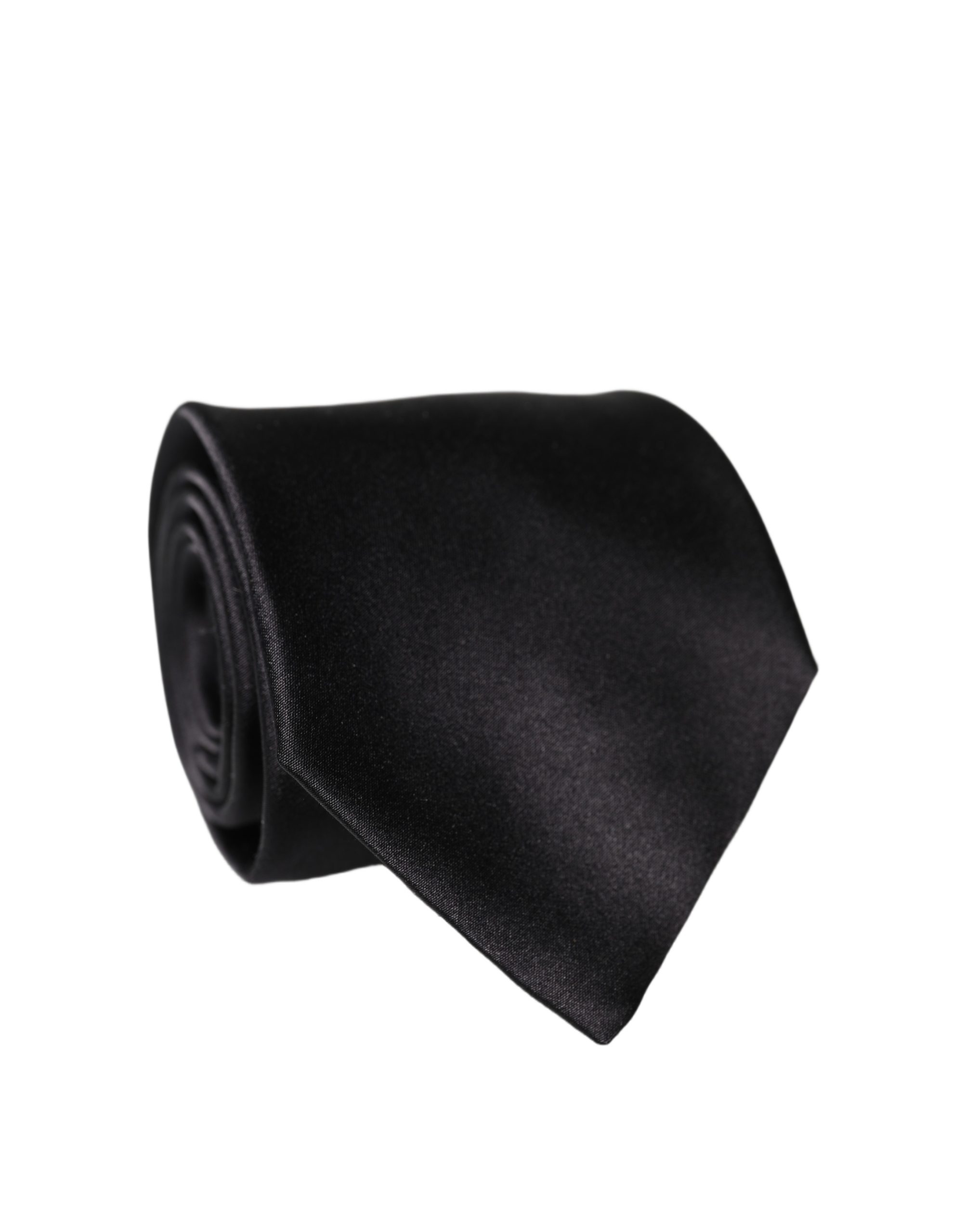 Dolce & Gabbana Brown Logo Embroidery Silk Adjustable Men Necktie Tie - Image 2