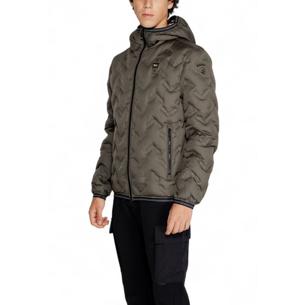 Blauer Bicolor Polyethylene Full-Length Jacket - Image 4