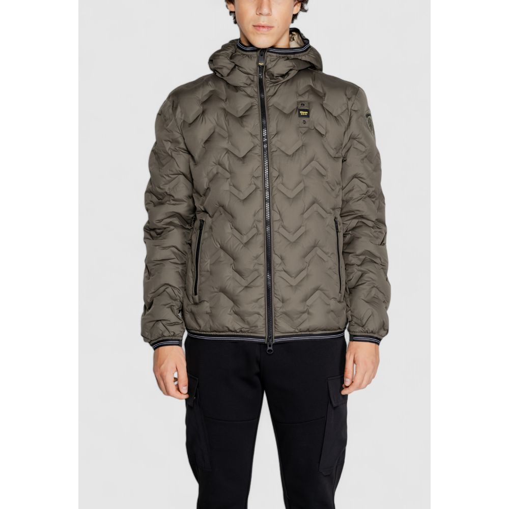 Blauer Bicolor Polyethylene Full-Length Jacket - Image 5
