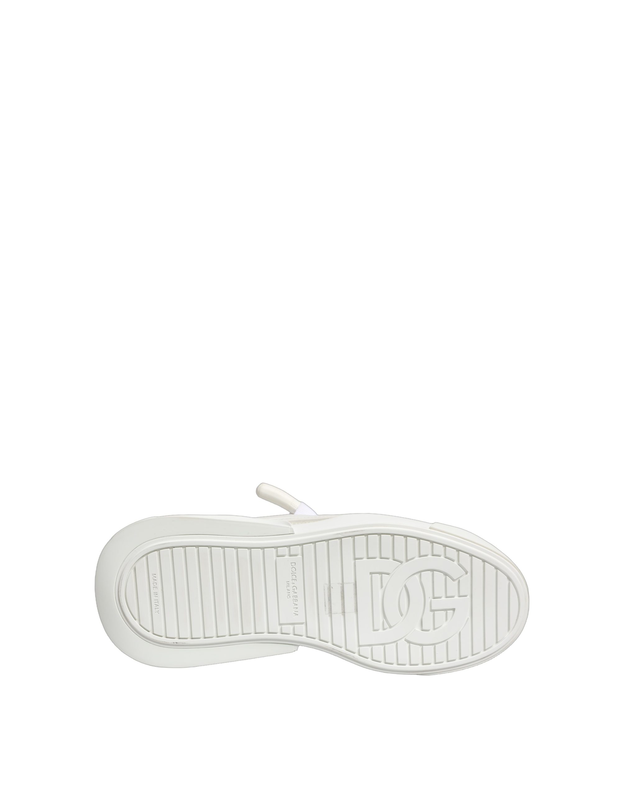 Dolce & Gabbana White Calfskin Leather Low Top Sneakers Shoes - Image 8