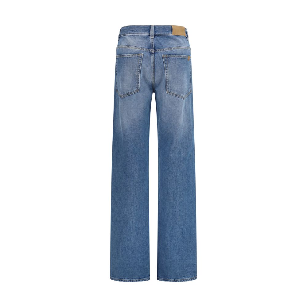 Calvin Klein Blue Cotton Straight-Leg Jeans - Image 2