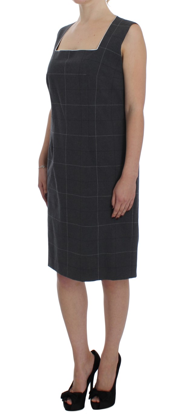 BENCIVENGA Gray Stretch Sheath Dress Suit Set - Image 6