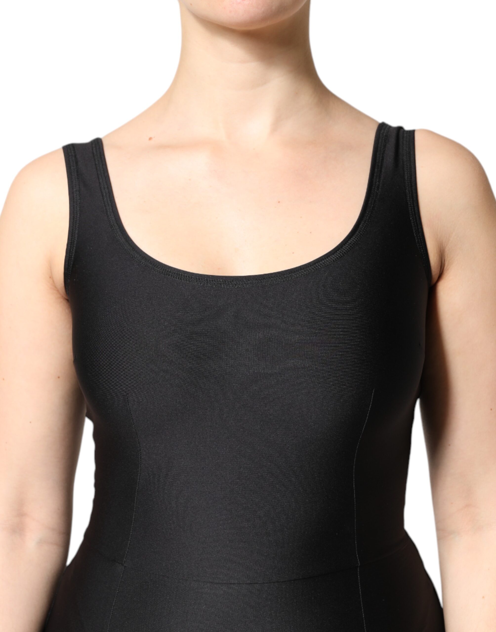 Dolce & Gabbana Black Sleeveless Bodycon Women Jumpsuit Dress - Image 5