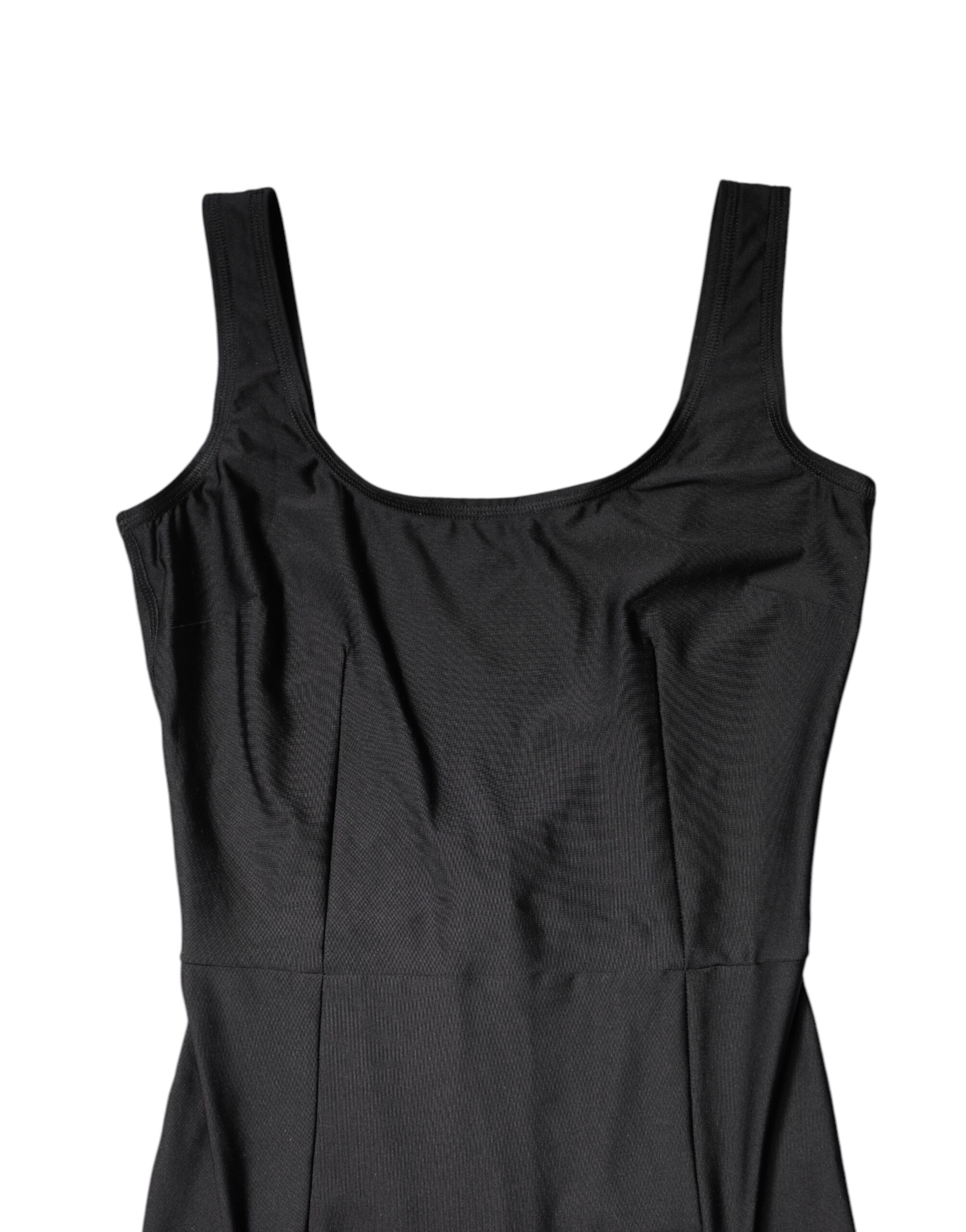 Dolce & Gabbana Black Sleeveless Bodycon Women Jumpsuit Dress - Image 7
