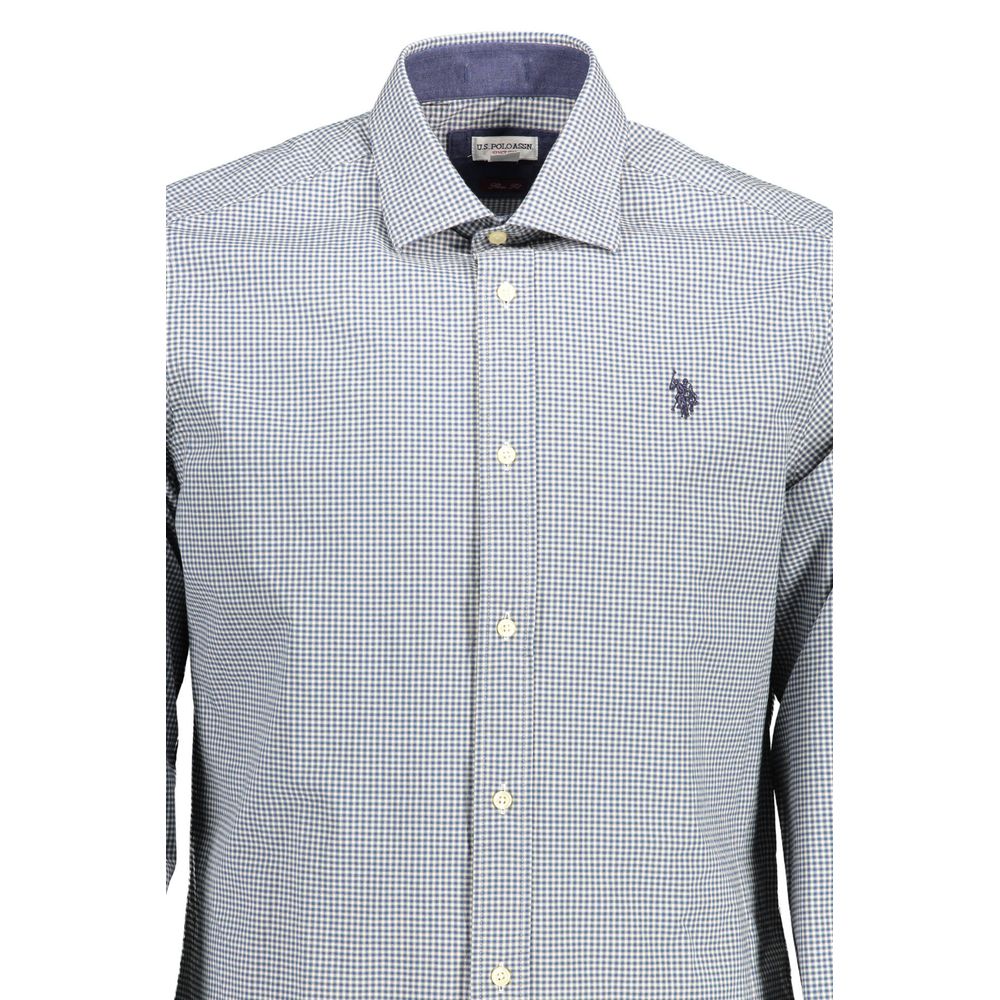 U.S. POLO ASSN. Azzurro Cotton Men's Shirt - Image 3