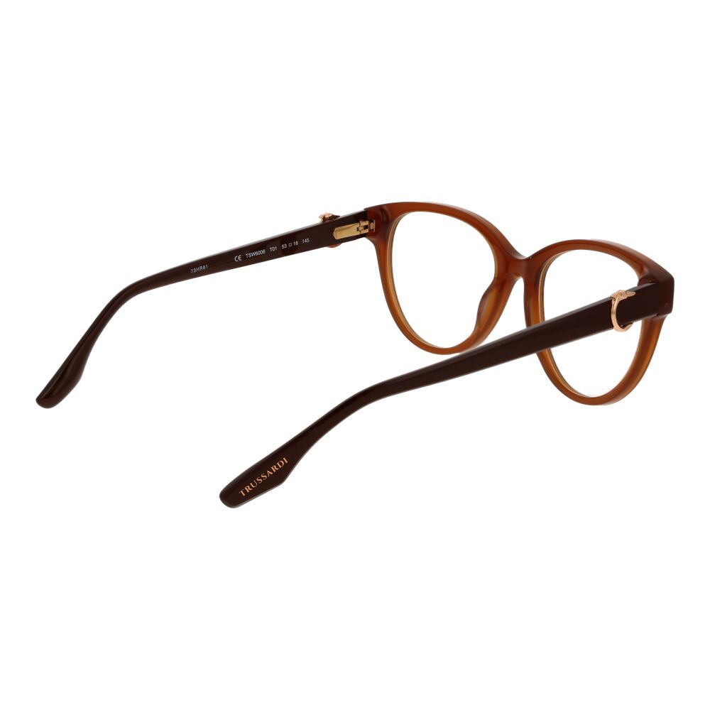 Trussardi Brown Acetate Glasses (Frames) - Image 3