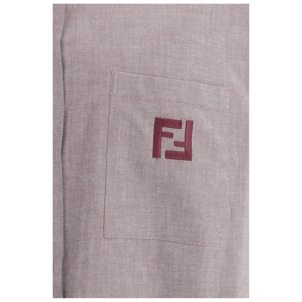 Fendi Bordeaux Cotton Shirt - Image 3