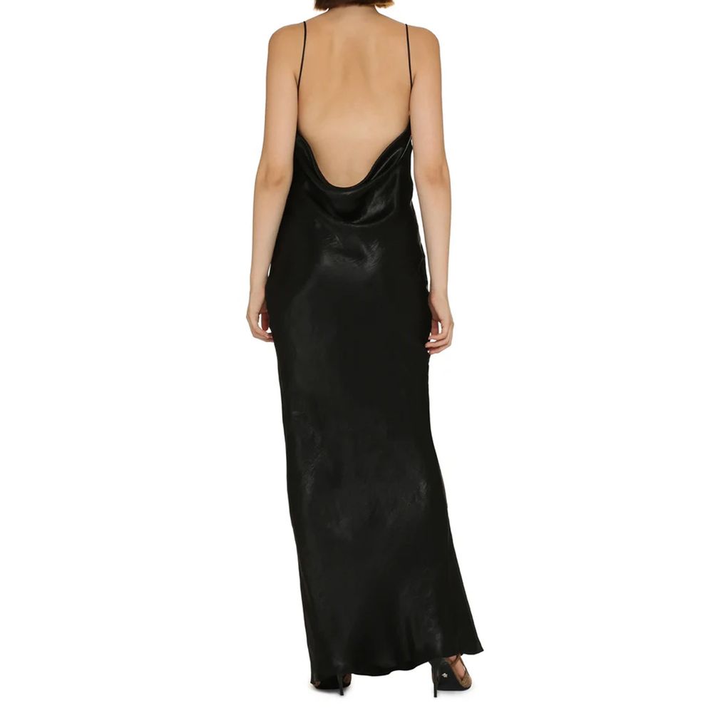 Saint Laurent Black Acetate Casual Dress - Image 3