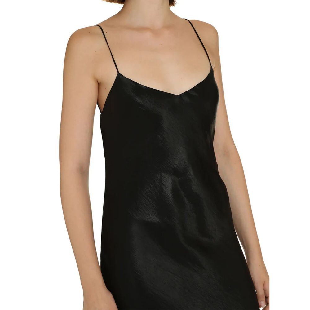 Saint Laurent Black Acetate Casual Dress - Image 4