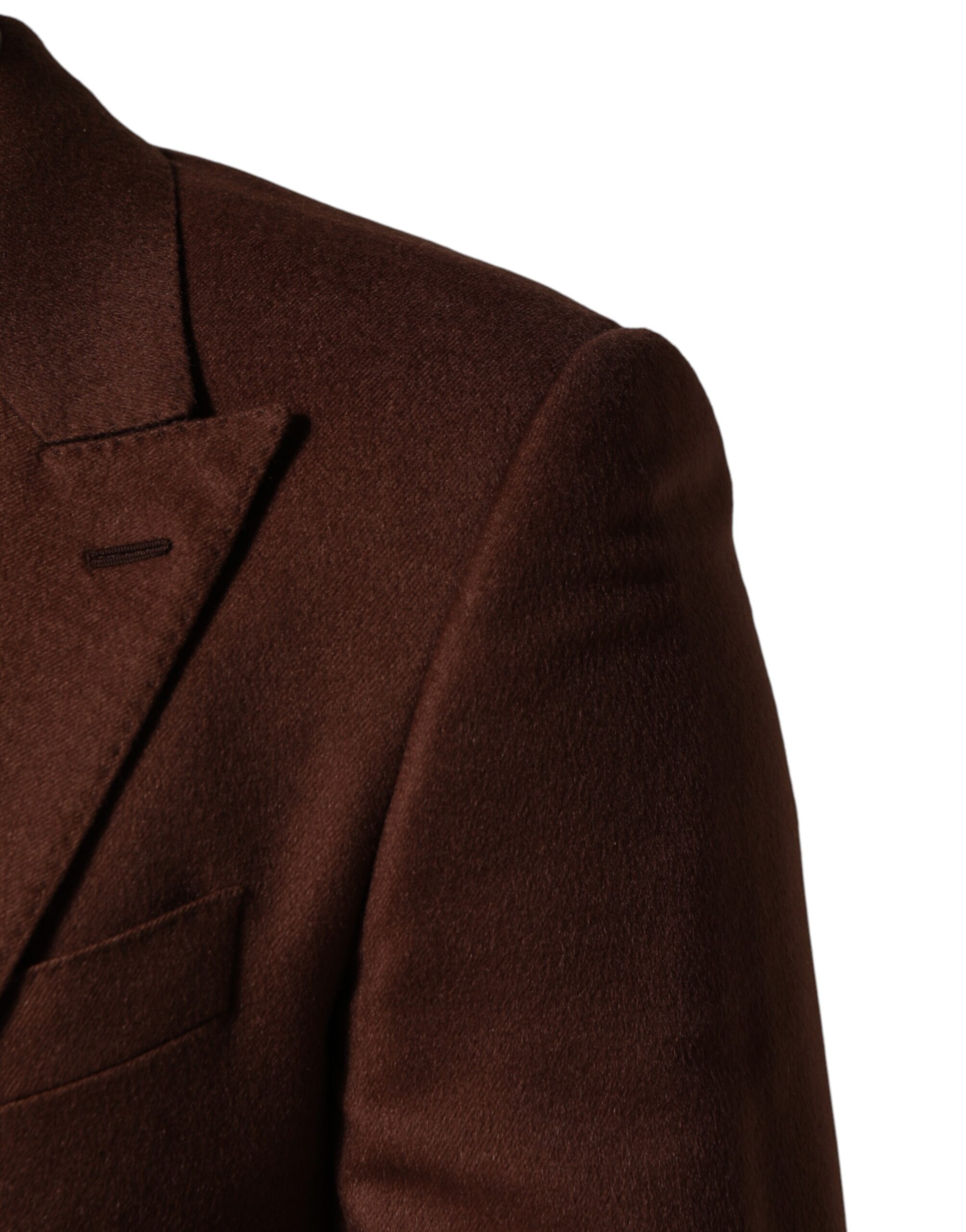Dolce & Gabbana Brown Cashmere Single Breasted Jacket Blazer - Image 6