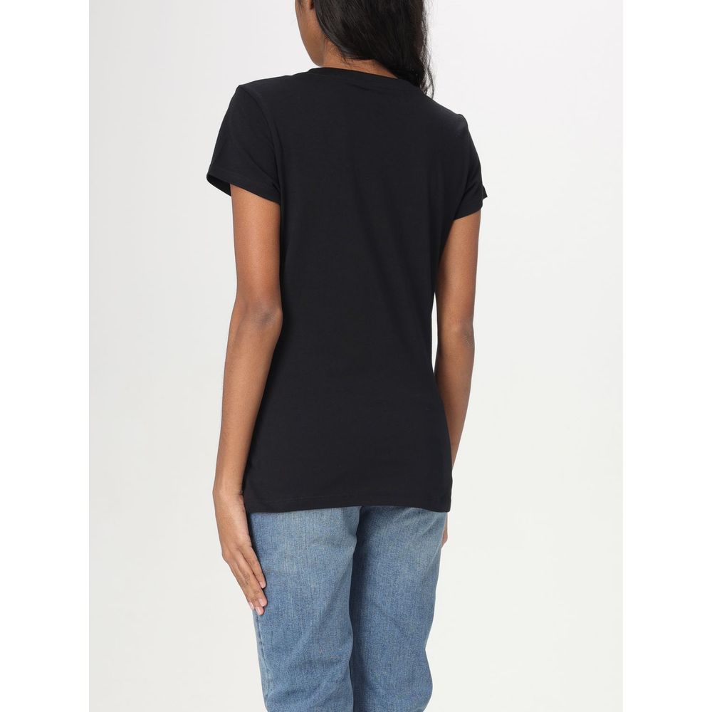 Armani Exchange Black Cotton T-Shirt - Image 3