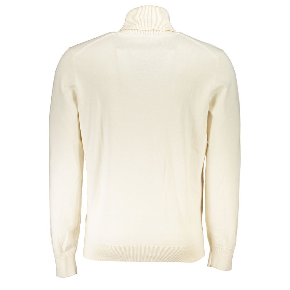 Hugo Boss White Cotton Turtleneck - Image 2