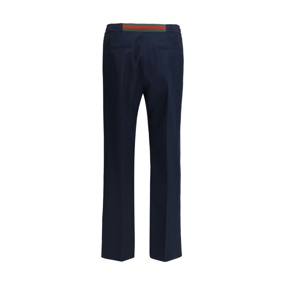 Gucci Blue Polyester Casual Pants - Image 2