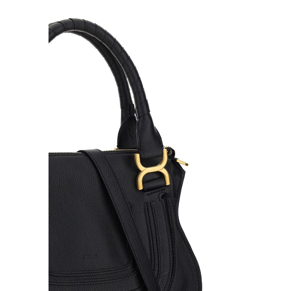 ChloƩ Black Calf Leather Bos Taurus Handbag - Image 4