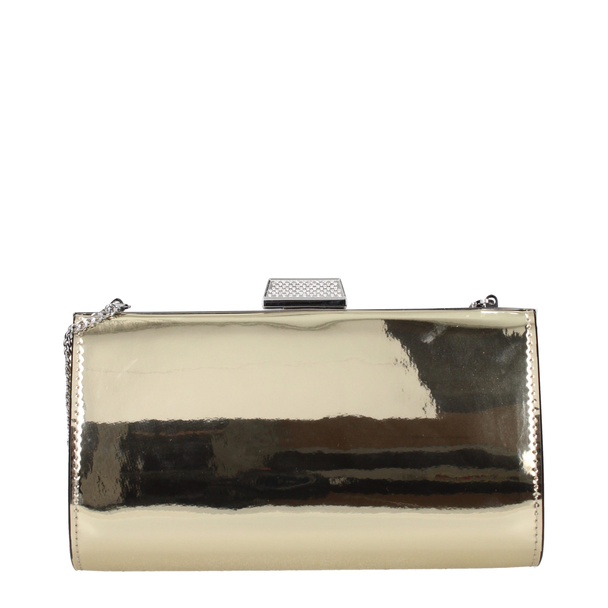 Jimmy Choo Gold Leather Clutch Bag - Image 3