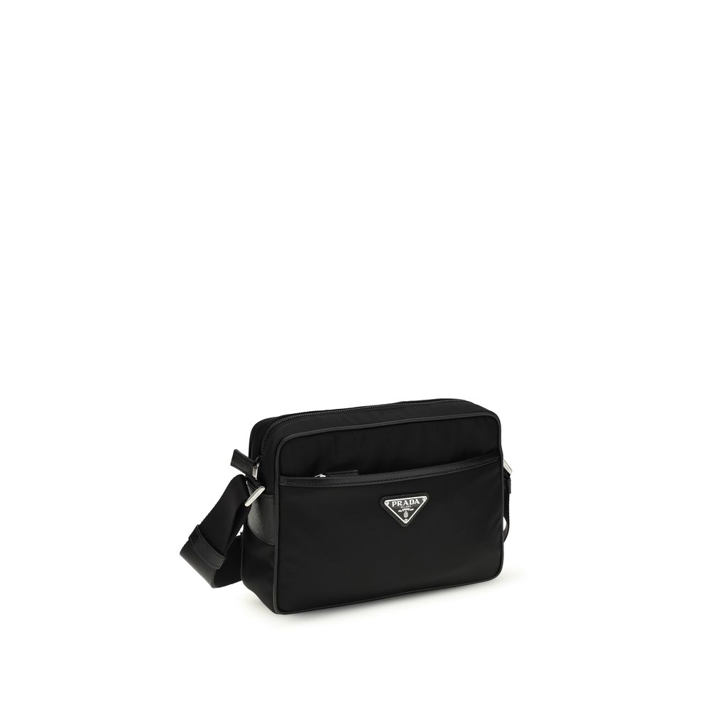 Prada Black Recycled Polyamide Shoulder Bag - Image 2