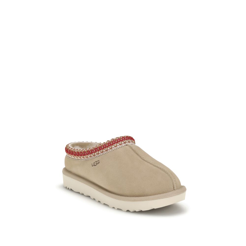 UGG Beige Calf Leather Bos Taurus Mules - Image 2