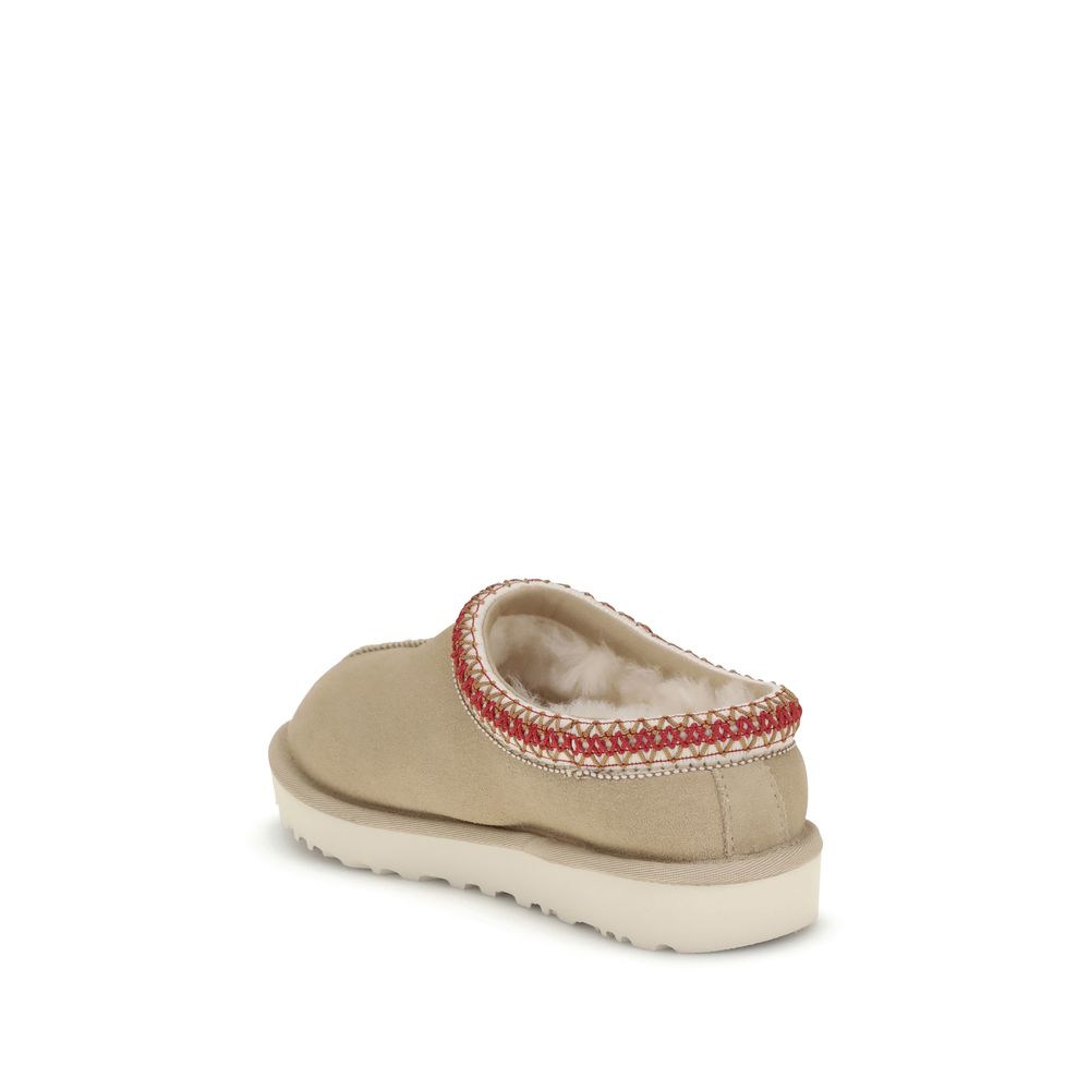 UGG Beige Calf Leather Bos Taurus Mules - Image 3