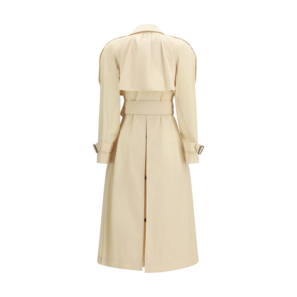 Burberry Beige Polyester Trench Coat - Image 2
