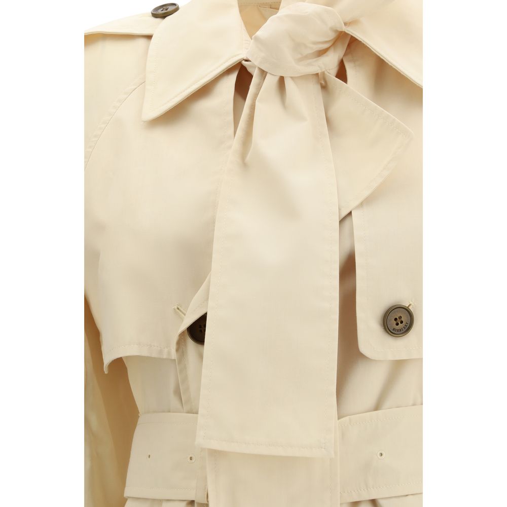 Burberry Beige Polyester Trench Coat - Image 3