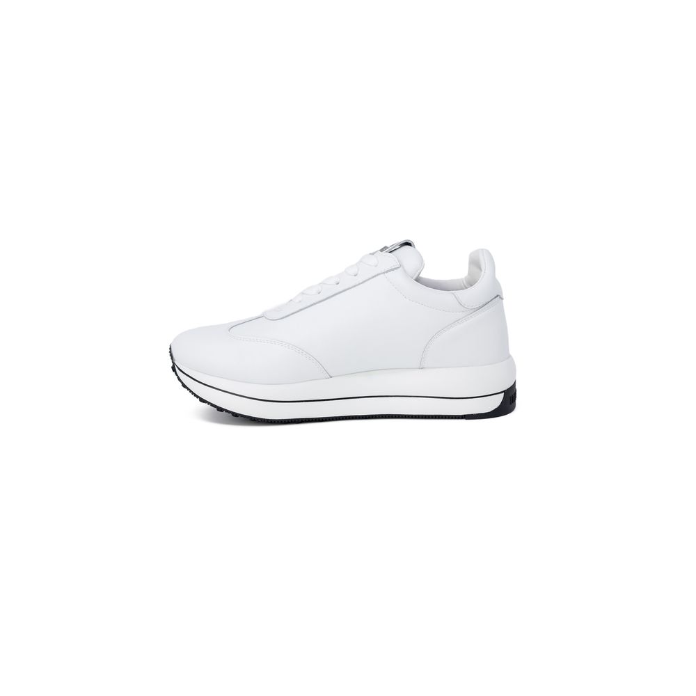 Love Moschino White Leather Low Top Sneakers - Image 3