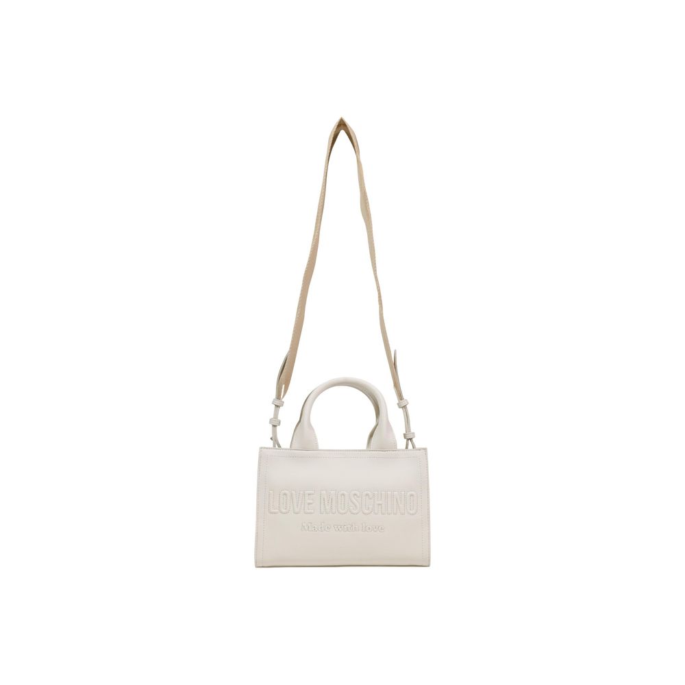 Love Moschino Beige Polyethylene Handbag - Image 2