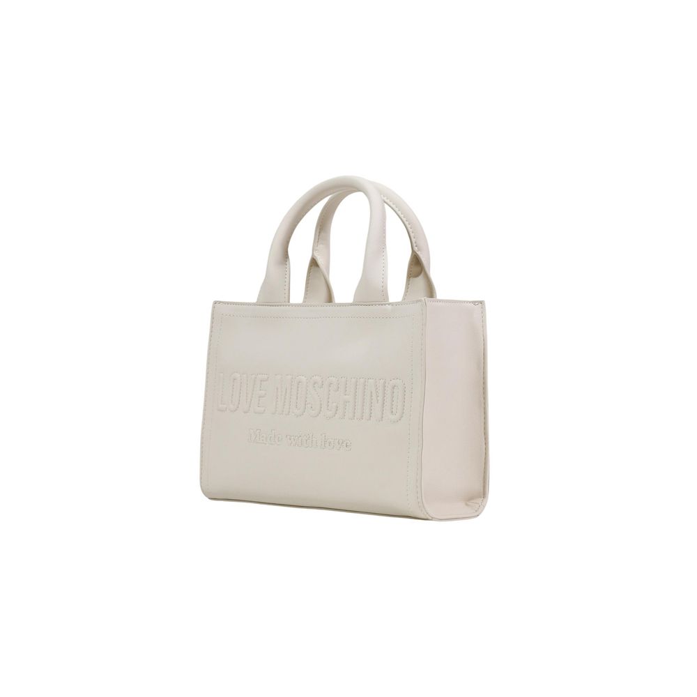 Love Moschino Beige Polyethylene Handbag - Image 3