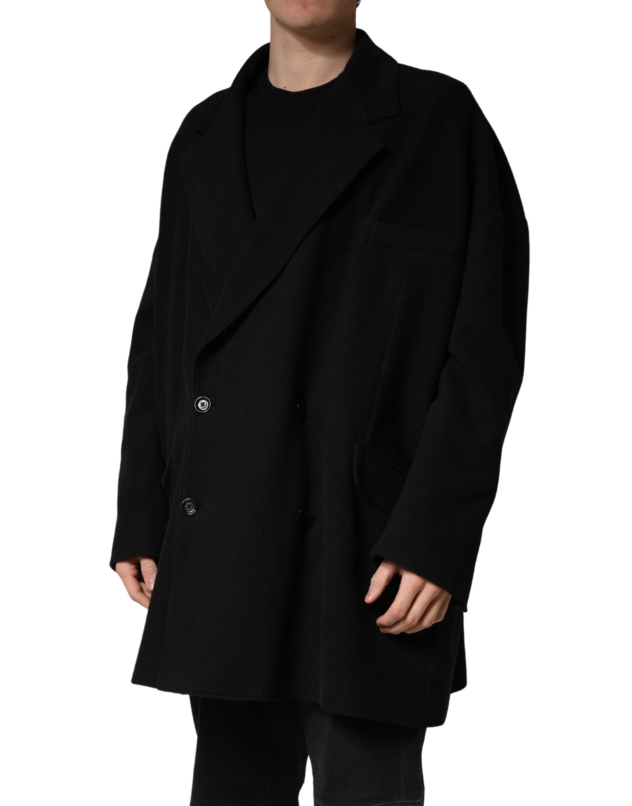 Dolce & Gabbana Black Double Breasted 2 Buttons Suit Jacket - Image 3
