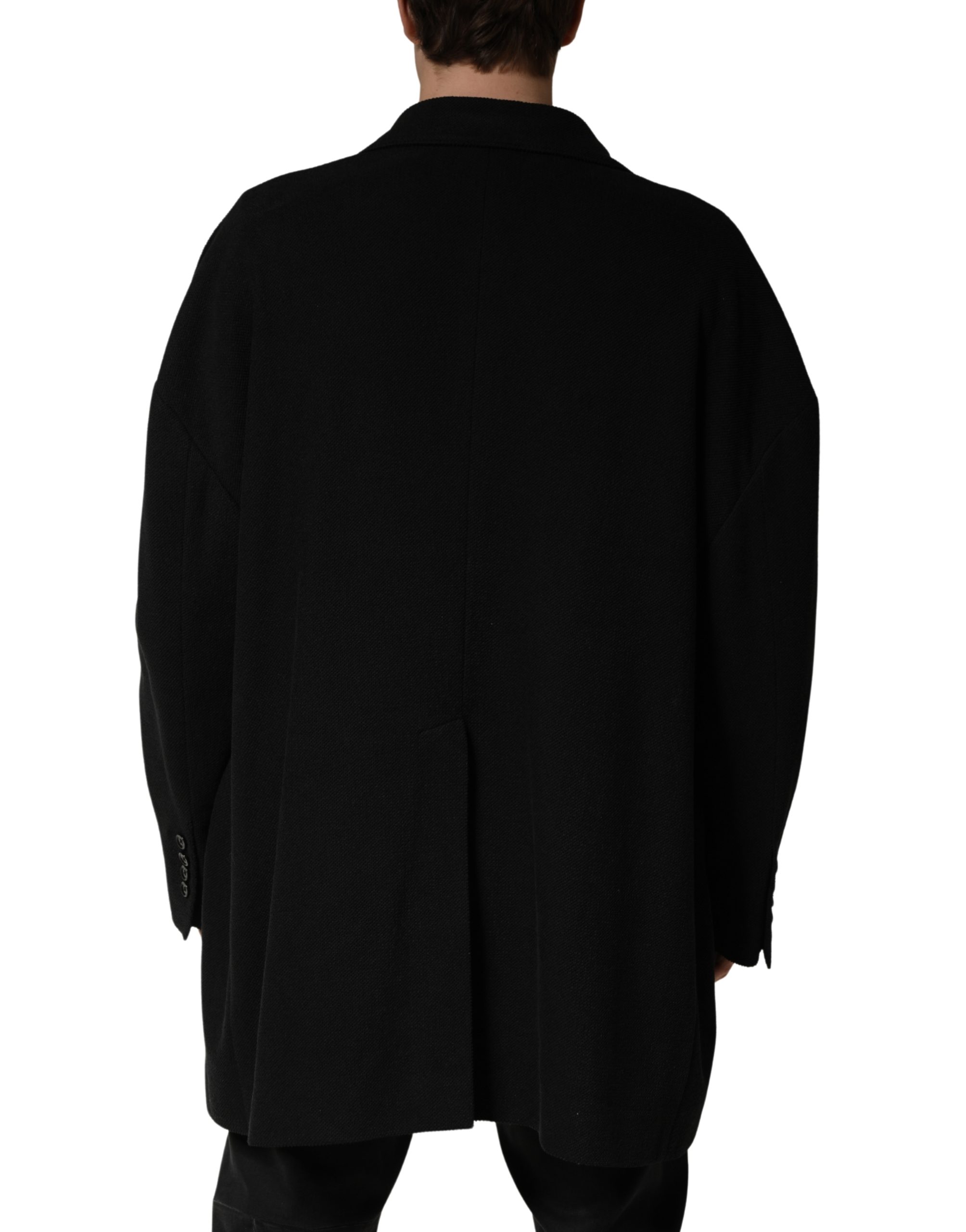 Dolce & Gabbana Black Double Breasted 2 Buttons Suit Jacket - Image 4