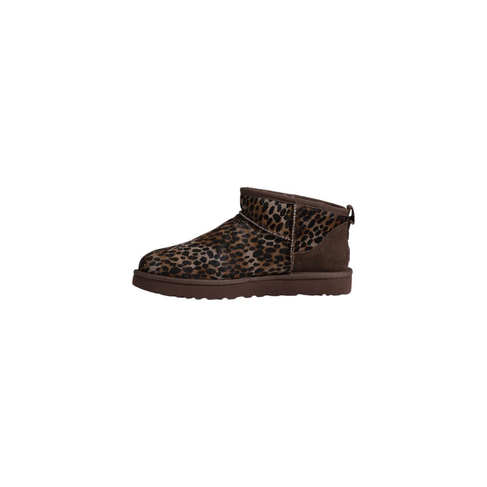 UGG Brown Suede Leather Ankle Boots - Image 3