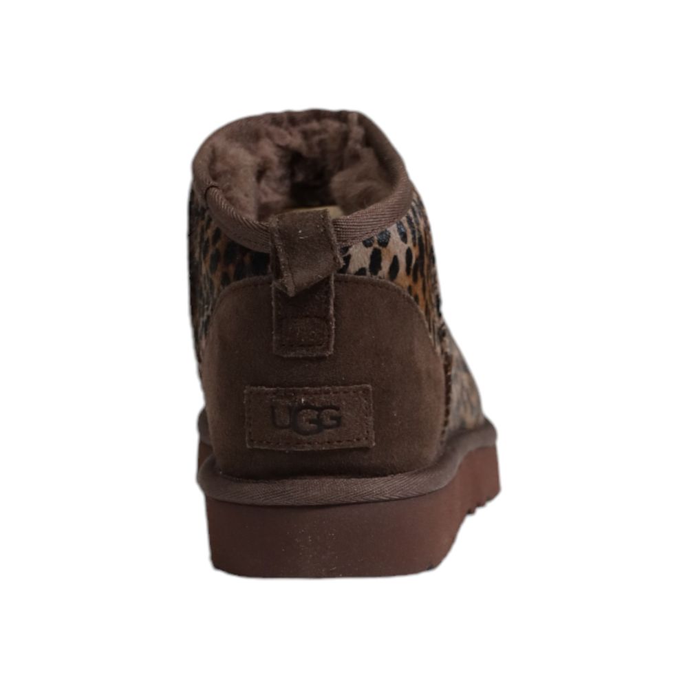 UGG Brown Suede Leather Ankle Boots - Image 4