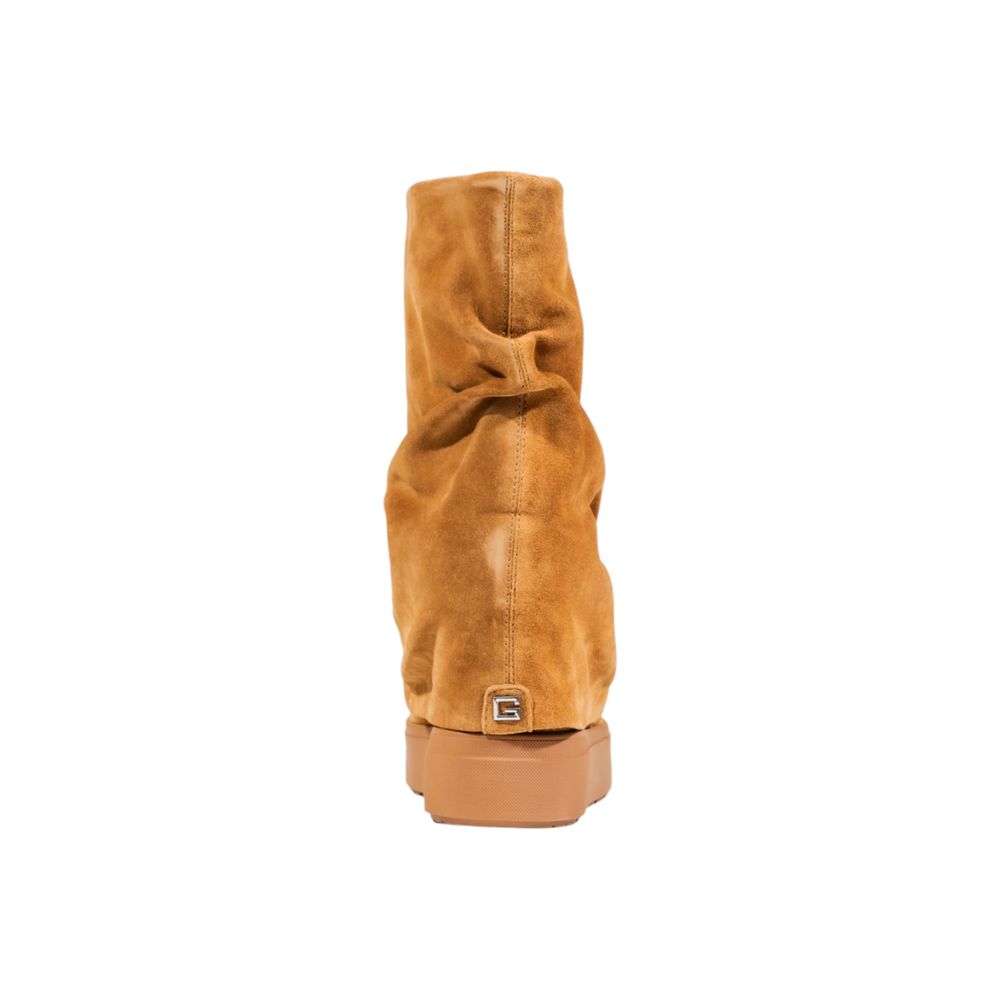 Guess Beige Suede Leather Ankle Boots - Image 4