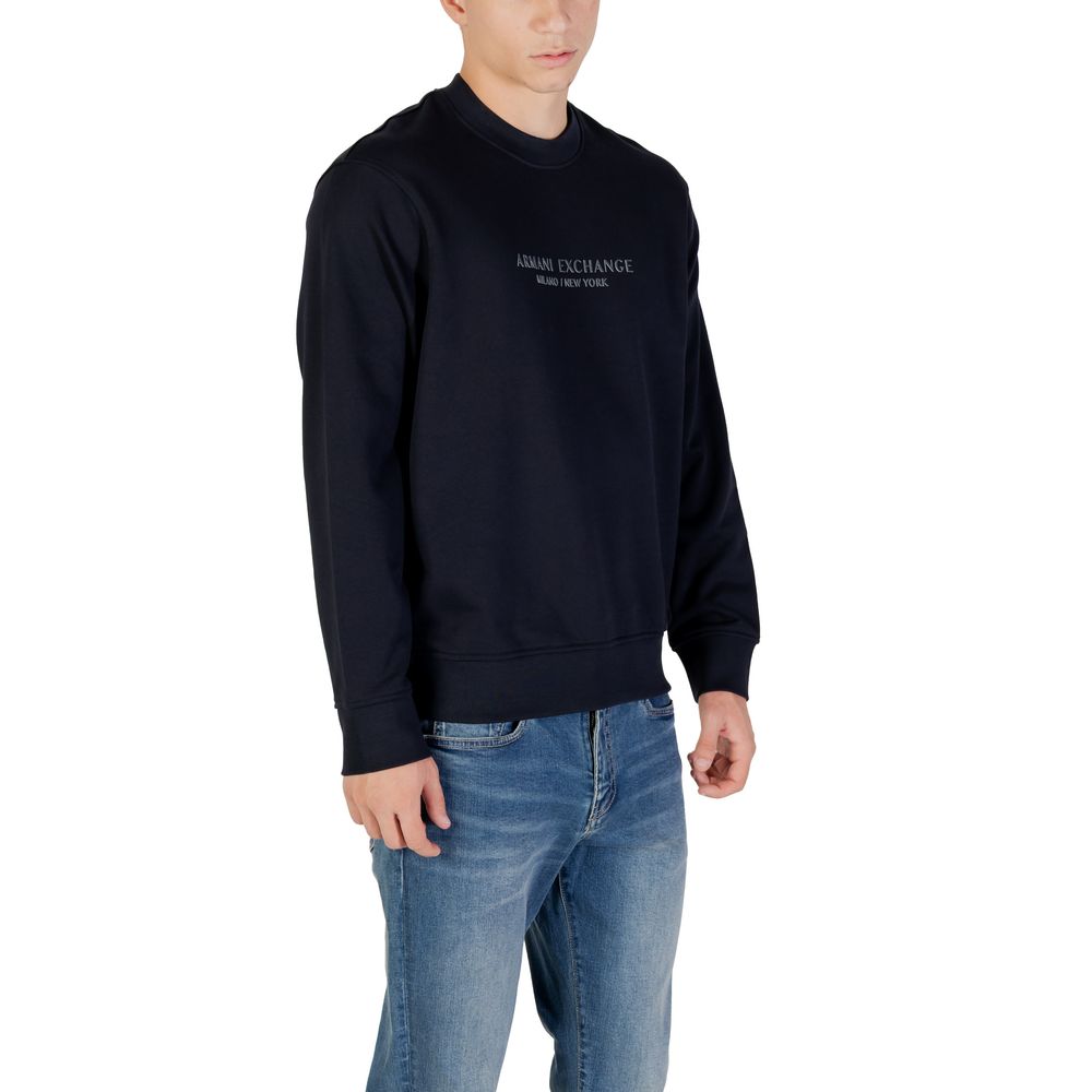 Armani Exchange Blue Cotton Sweatshirt - Image 3