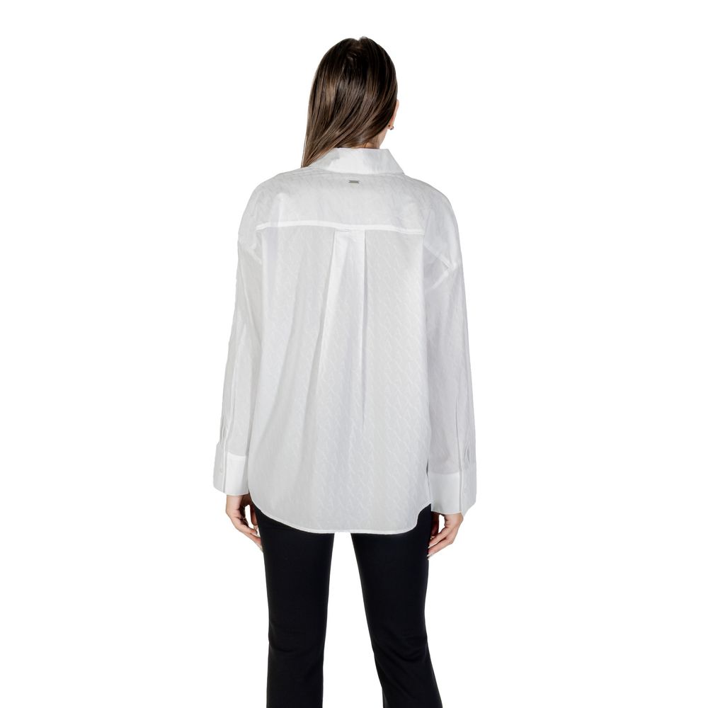 Armani Exchange White Cotton Blouse - Image 2