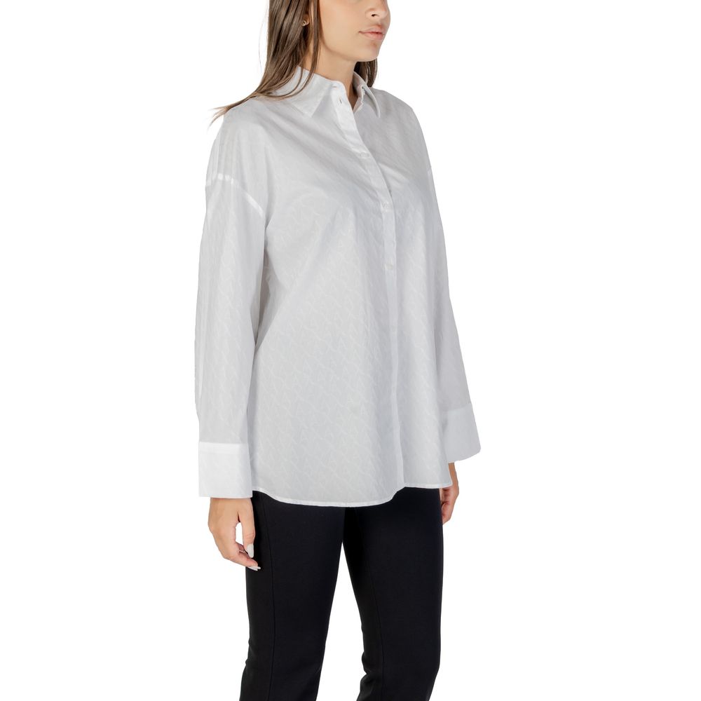 Armani Exchange White Cotton Blouse - Image 3