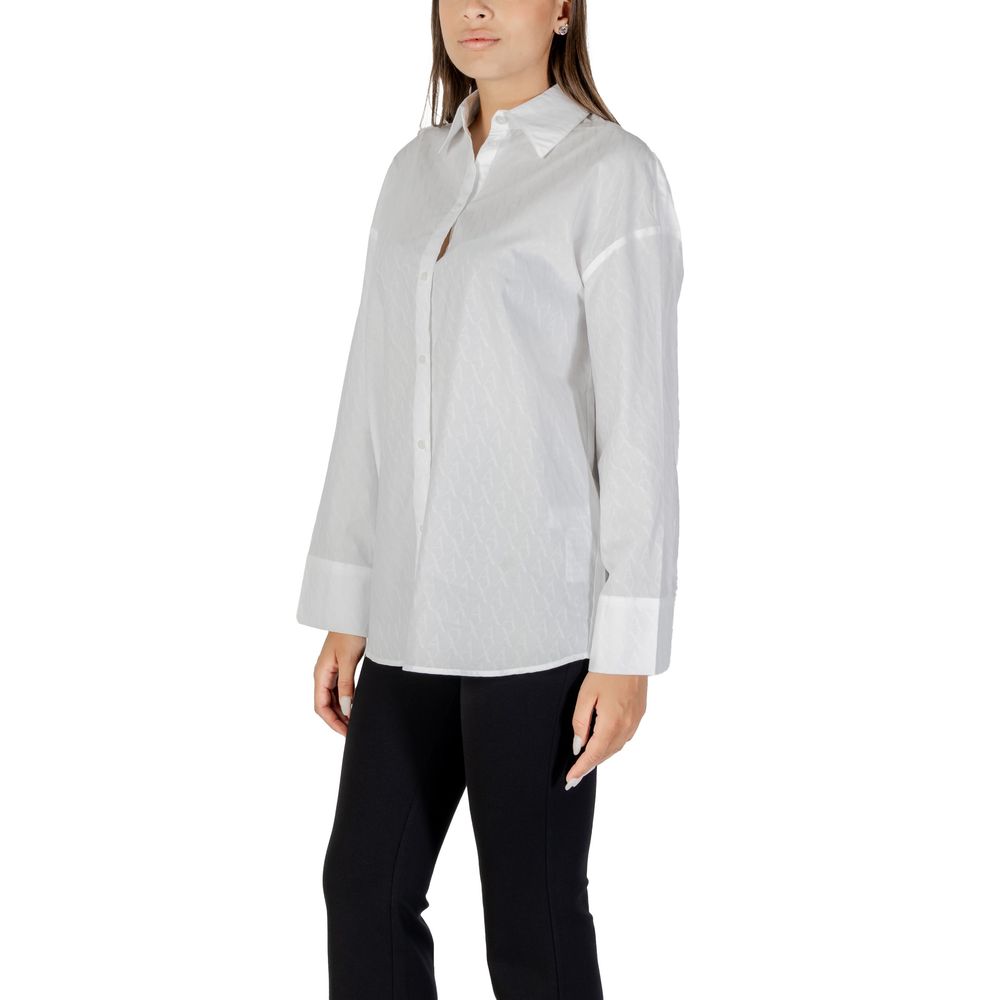 Armani Exchange White Cotton Blouse - Image 4