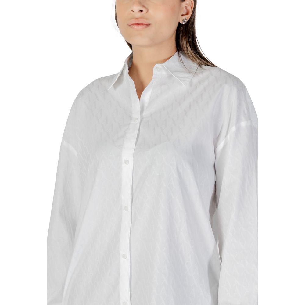 Armani Exchange White Cotton Blouse - Image 5